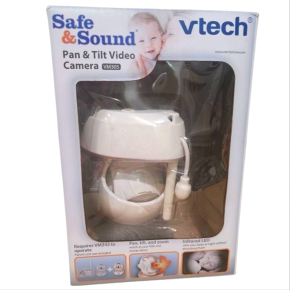 VTECH Safe And Sound Pan & Tilt Baby Video Camera VM305. NIB - Picture 1 of 6